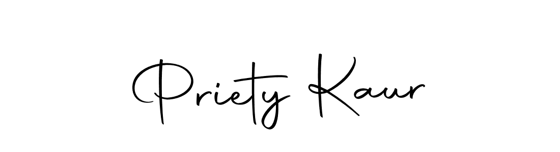 Create a beautiful signature design for name Priety Kaur. With this signature (Autography-DOLnW) fonts, you can make a handwritten signature for free. Priety Kaur signature style 10 images and pictures png