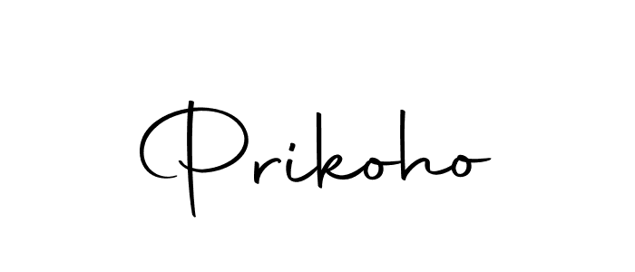 Use a signature maker to create a handwritten signature online. With this signature software, you can design (Autography-DOLnW) your own signature for name Prikoho. Prikoho signature style 10 images and pictures png