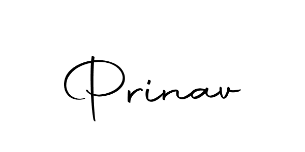 Use a signature maker to create a handwritten signature online. With this signature software, you can design (Autography-DOLnW) your own signature for name Prinav. Prinav signature style 10 images and pictures png