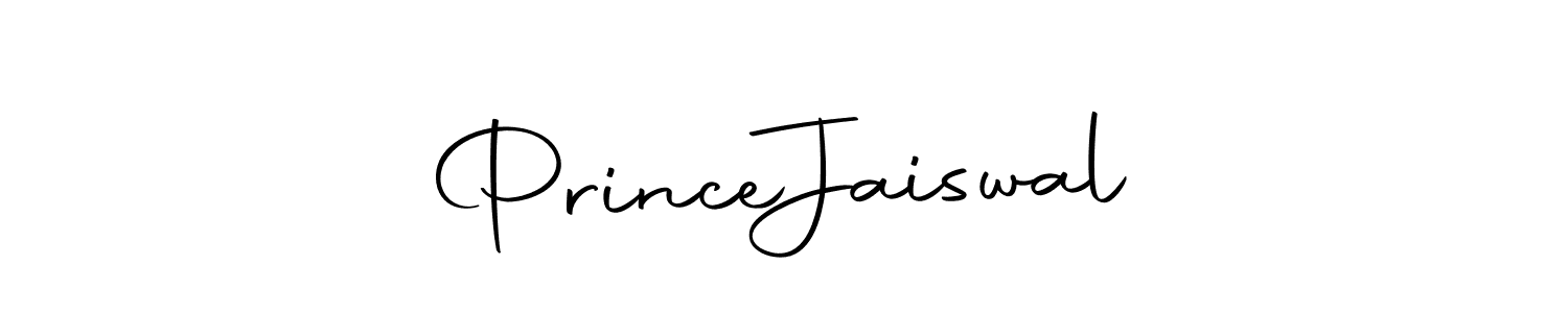 Create a beautiful signature design for name Prince  Jaiswal. With this signature (Autography-DOLnW) fonts, you can make a handwritten signature for free. Prince  Jaiswal signature style 10 images and pictures png