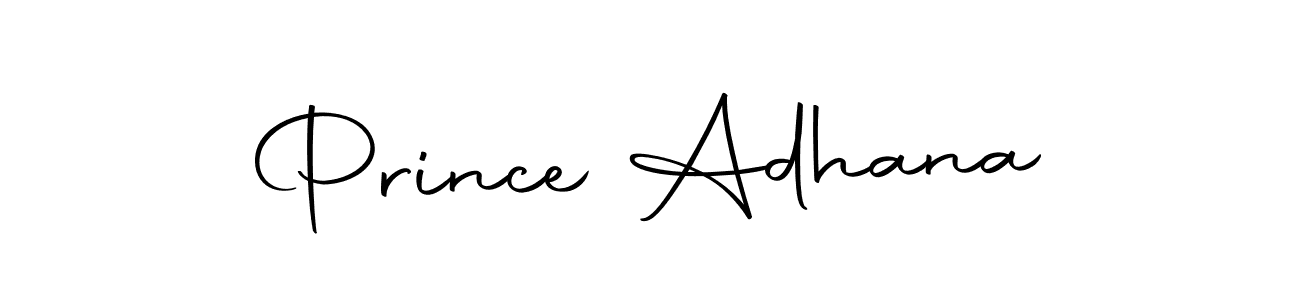 Make a beautiful signature design for name Prince Adhana. Use this online signature maker to create a handwritten signature for free. Prince Adhana signature style 10 images and pictures png