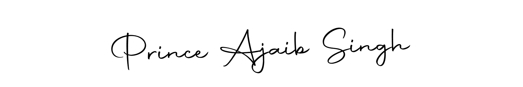 Design your own signature with our free online signature maker. With this signature software, you can create a handwritten (Autography-DOLnW) signature for name Prince Ajaib Singh. Prince Ajaib Singh signature style 10 images and pictures png