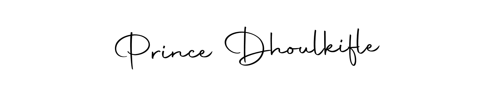 It looks lik you need a new signature style for name Prince Dhoulkifle. Design unique handwritten (Autography-DOLnW) signature with our free signature maker in just a few clicks. Prince Dhoulkifle signature style 10 images and pictures png