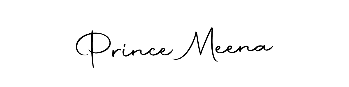 How to make Prince Meena name signature. Use Autography-DOLnW style for creating short signs online. This is the latest handwritten sign. Prince Meena signature style 10 images and pictures png