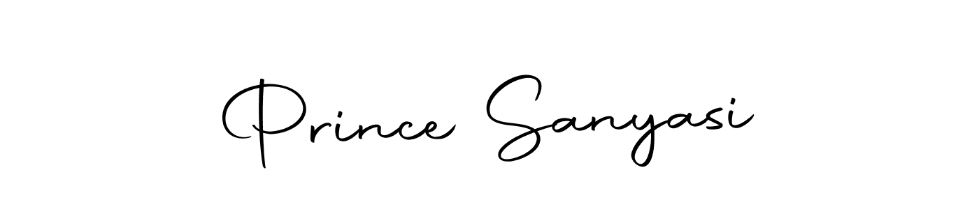 Create a beautiful signature design for name Prince Sanyasi. With this signature (Autography-DOLnW) fonts, you can make a handwritten signature for free. Prince Sanyasi signature style 10 images and pictures png