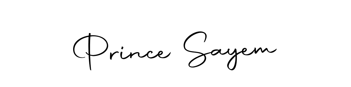 Use a signature maker to create a handwritten signature online. With this signature software, you can design (Autography-DOLnW) your own signature for name Prince Sayem. Prince Sayem signature style 10 images and pictures png