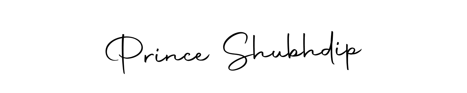 Design your own signature with our free online signature maker. With this signature software, you can create a handwritten (Autography-DOLnW) signature for name Prince Shubhdip. Prince Shubhdip signature style 10 images and pictures png