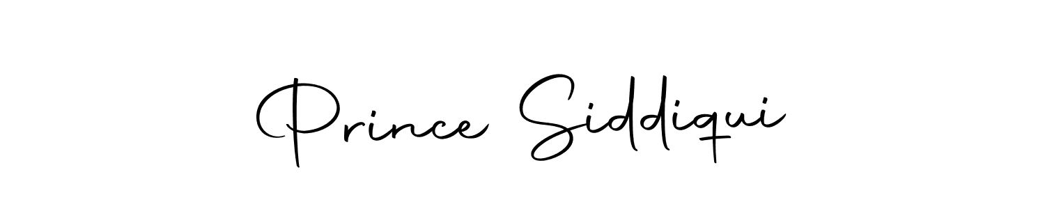 How to make Prince Siddiqui name signature. Use Autography-DOLnW style for creating short signs online. This is the latest handwritten sign. Prince Siddiqui signature style 10 images and pictures png