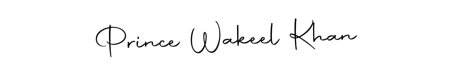 Make a beautiful signature design for name Prince Wakeel Khan. With this signature (Autography-DOLnW) style, you can create a handwritten signature for free. Prince Wakeel Khan signature style 10 images and pictures png