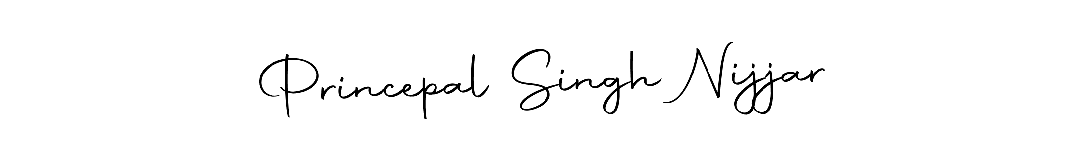 How to make Princepal Singh Nijjar name signature. Use Autography-DOLnW style for creating short signs online. This is the latest handwritten sign. Princepal Singh Nijjar signature style 10 images and pictures png