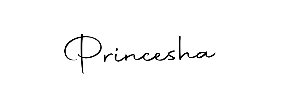 Design your own signature with our free online signature maker. With this signature software, you can create a handwritten (Autography-DOLnW) signature for name Princesha. Princesha signature style 10 images and pictures png