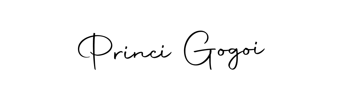 How to make Princi Gogoi name signature. Use Autography-DOLnW style for creating short signs online. This is the latest handwritten sign. Princi Gogoi signature style 10 images and pictures png