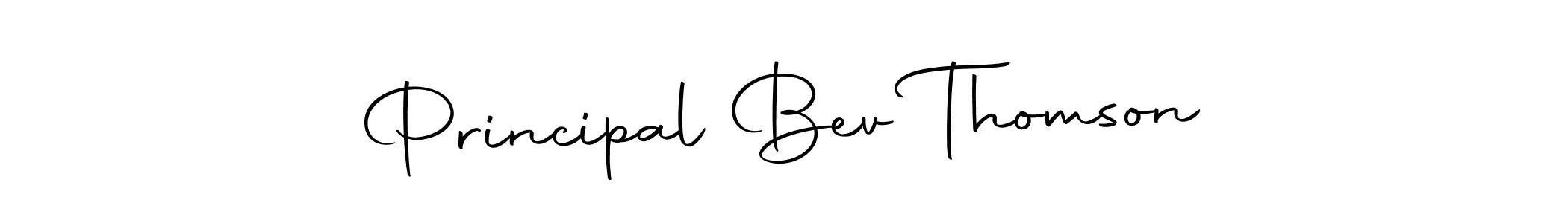 Once you've used our free online signature maker to create your best signature Autography-DOLnW style, it's time to enjoy all of the benefits that Principal Bev Thomson name signing documents. Principal Bev Thomson signature style 10 images and pictures png