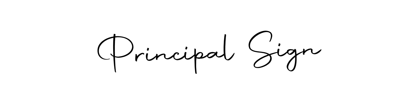 Design your own signature with our free online signature maker. With this signature software, you can create a handwritten (Autography-DOLnW) signature for name Principal Sign. Principal Sign signature style 10 images and pictures png