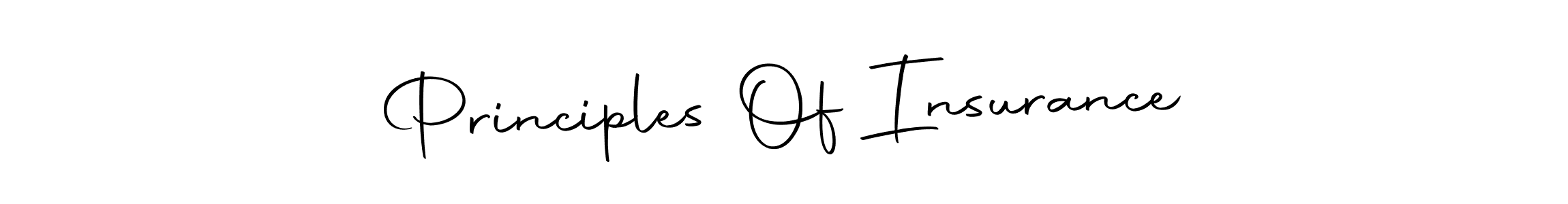 Create a beautiful signature design for name Principles Of Insurance. With this signature (Autography-DOLnW) fonts, you can make a handwritten signature for free. Principles Of Insurance signature style 10 images and pictures png