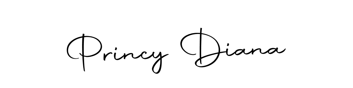 Create a beautiful signature design for name Princy Diana. With this signature (Autography-DOLnW) fonts, you can make a handwritten signature for free. Princy Diana signature style 10 images and pictures png