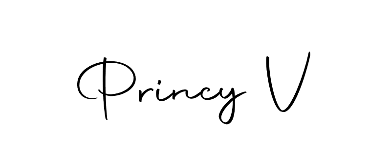 Create a beautiful signature design for name Princy V. With this signature (Autography-DOLnW) fonts, you can make a handwritten signature for free. Princy V signature style 10 images and pictures png