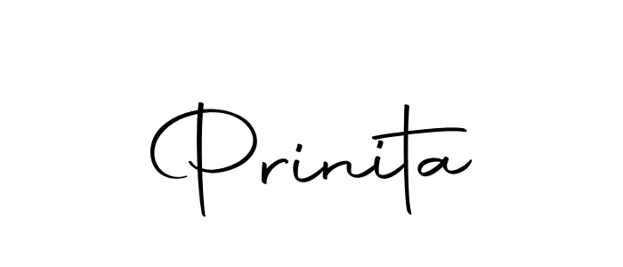 Use a signature maker to create a handwritten signature online. With this signature software, you can design (Autography-DOLnW) your own signature for name Prinita. Prinita signature style 10 images and pictures png