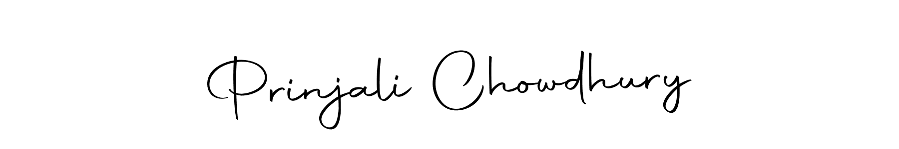 Create a beautiful signature design for name Prinjali Chowdhury. With this signature (Autography-DOLnW) fonts, you can make a handwritten signature for free. Prinjali Chowdhury signature style 10 images and pictures png