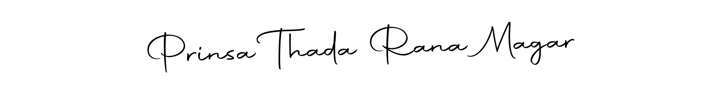 The best way (Autography-DOLnW) to make a short signature is to pick only two or three words in your name. The name Prinsa Thada Rana Magar include a total of six letters. For converting this name. Prinsa Thada Rana Magar signature style 10 images and pictures png