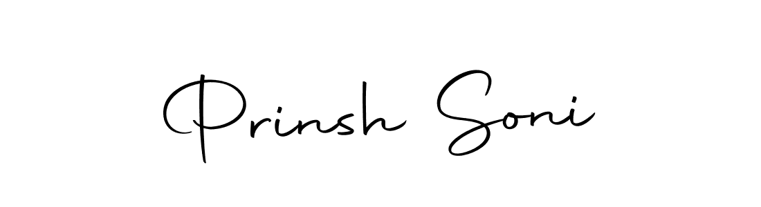 Create a beautiful signature design for name Prinsh Soni. With this signature (Autography-DOLnW) fonts, you can make a handwritten signature for free. Prinsh Soni signature style 10 images and pictures png