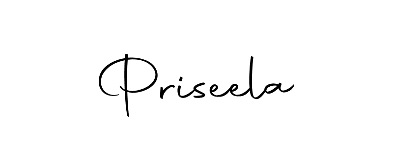 Priseela stylish signature style. Best Handwritten Sign (Autography-DOLnW) for my name. Handwritten Signature Collection Ideas for my name Priseela. Priseela signature style 10 images and pictures png