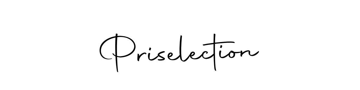 Make a beautiful signature design for name Priselection. Use this online signature maker to create a handwritten signature for free. Priselection signature style 10 images and pictures png