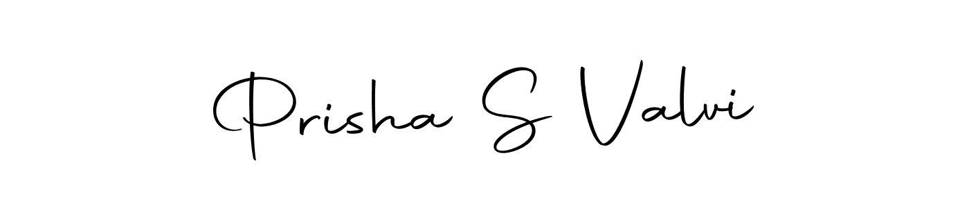 Make a beautiful signature design for name Prisha S Valvi. With this signature (Autography-DOLnW) style, you can create a handwritten signature for free. Prisha S Valvi signature style 10 images and pictures png