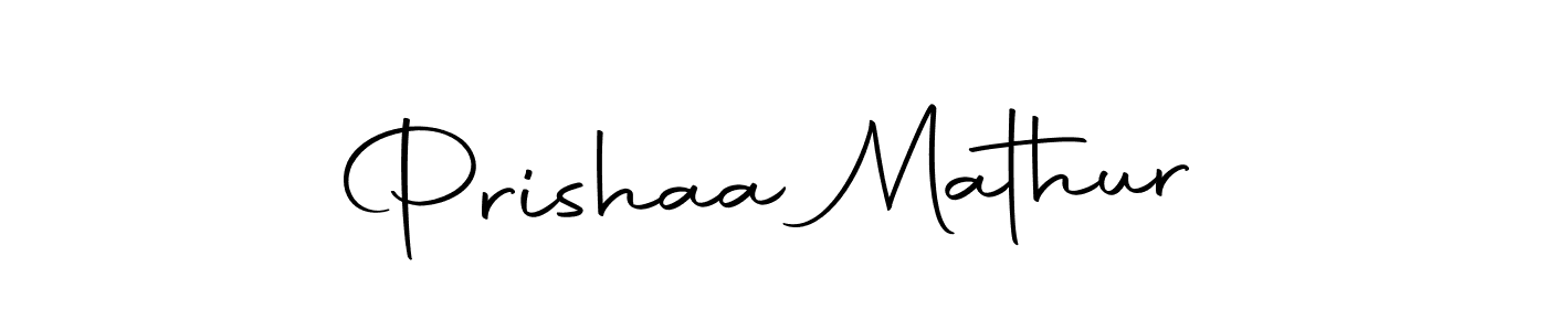 You should practise on your own different ways (Autography-DOLnW) to write your name (Prishaa Mathur) in signature. don't let someone else do it for you. Prishaa Mathur signature style 10 images and pictures png