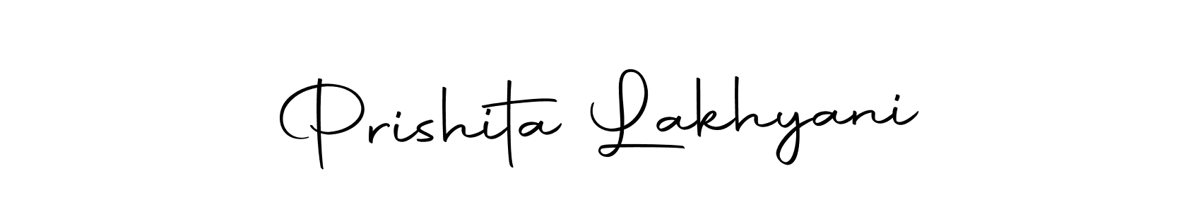 Create a beautiful signature design for name Prishita Lakhyani. With this signature (Autography-DOLnW) fonts, you can make a handwritten signature for free. Prishita Lakhyani signature style 10 images and pictures png