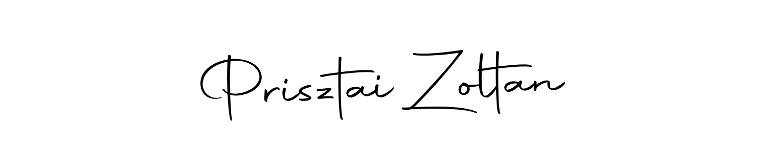 How to make Prisztai Zoltan name signature. Use Autography-DOLnW style for creating short signs online. This is the latest handwritten sign. Prisztai Zoltan signature style 10 images and pictures png