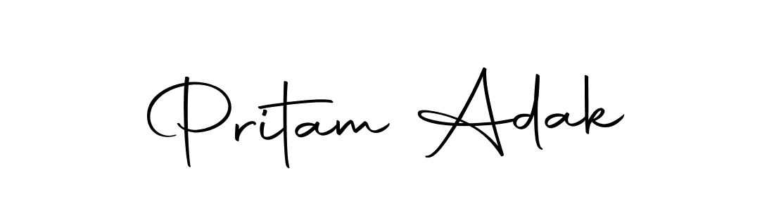 How to make Pritam Adak signature? Autography-DOLnW is a professional autograph style. Create handwritten signature for Pritam Adak name. Pritam Adak signature style 10 images and pictures png