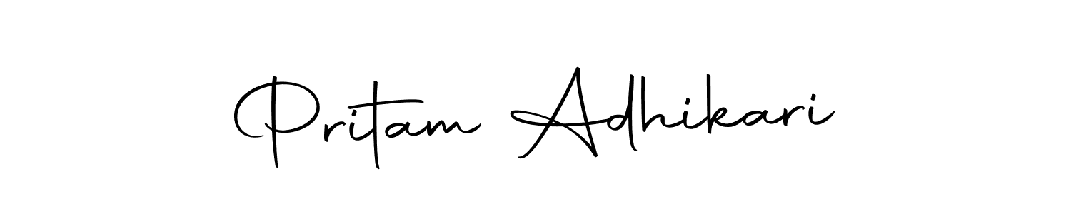 Autography-DOLnW is a professional signature style that is perfect for those who want to add a touch of class to their signature. It is also a great choice for those who want to make their signature more unique. Get Pritam Adhikari name to fancy signature for free. Pritam Adhikari signature style 10 images and pictures png