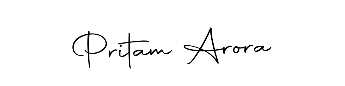 Similarly Autography-DOLnW is the best handwritten signature design. Signature creator online .You can use it as an online autograph creator for name Pritam Arora. Pritam Arora signature style 10 images and pictures png