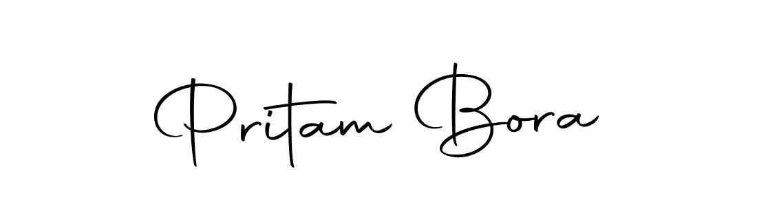 Design your own signature with our free online signature maker. With this signature software, you can create a handwritten (Autography-DOLnW) signature for name Pritam Bora. Pritam Bora signature style 10 images and pictures png