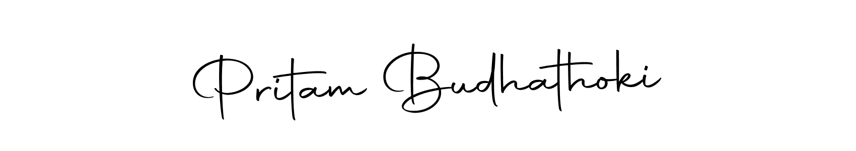 You should practise on your own different ways (Autography-DOLnW) to write your name (Pritam Budhathoki) in signature. don't let someone else do it for you. Pritam Budhathoki signature style 10 images and pictures png