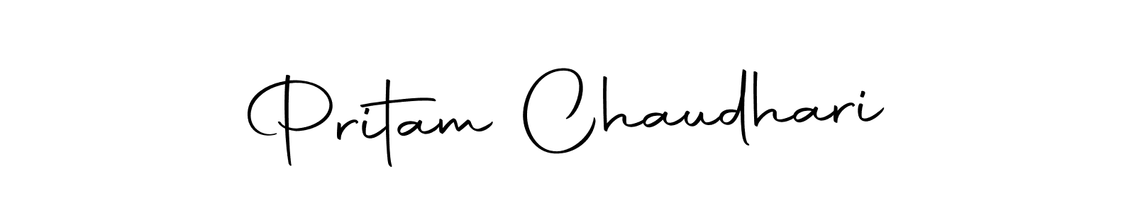 You can use this online signature creator to create a handwritten signature for the name Pritam Chaudhari. This is the best online autograph maker. Pritam Chaudhari signature style 10 images and pictures png