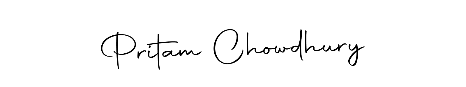 Make a short Pritam Chowdhury signature style. Manage your documents anywhere anytime using Autography-DOLnW. Create and add eSignatures, submit forms, share and send files easily. Pritam Chowdhury signature style 10 images and pictures png