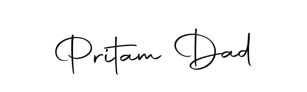 The best way (Autography-DOLnW) to make a short signature is to pick only two or three words in your name. The name Pritam Dad include a total of six letters. For converting this name. Pritam Dad signature style 10 images and pictures png