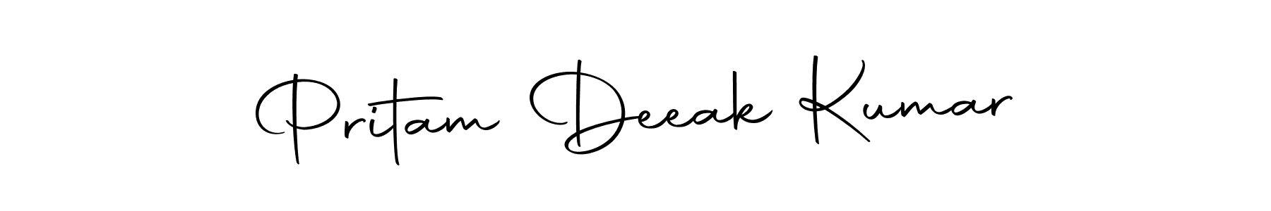 Use a signature maker to create a handwritten signature online. With this signature software, you can design (Autography-DOLnW) your own signature for name Pritam Deeak Kumar. Pritam Deeak Kumar signature style 10 images and pictures png