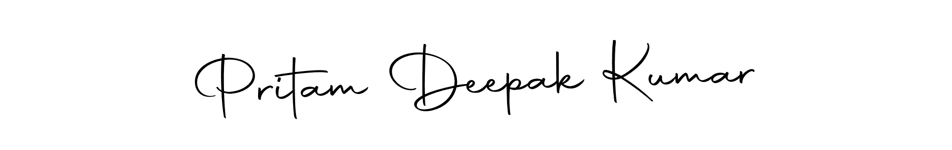 Also we have Pritam Deepak Kumar name is the best signature style. Create professional handwritten signature collection using Autography-DOLnW autograph style. Pritam Deepak Kumar signature style 10 images and pictures png