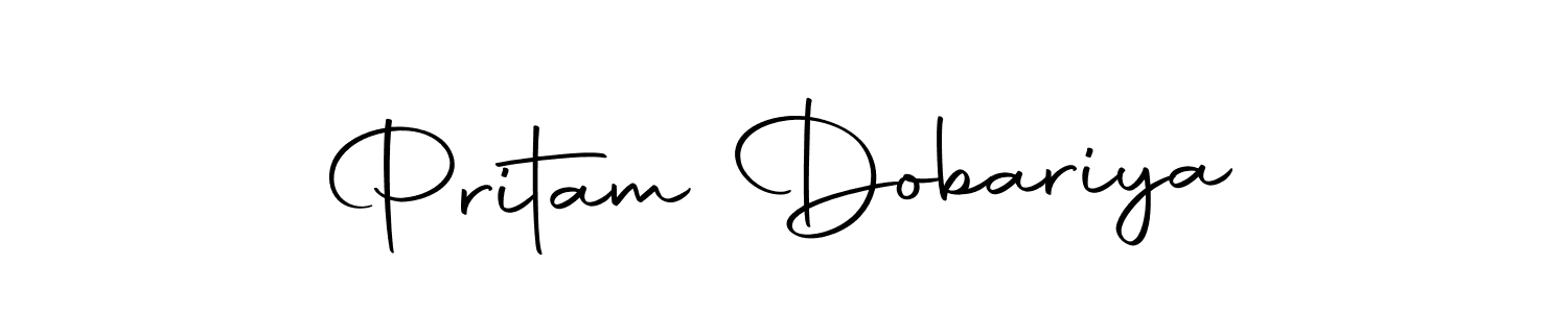 Make a beautiful signature design for name Pritam Dobariya. With this signature (Autography-DOLnW) style, you can create a handwritten signature for free. Pritam Dobariya signature style 10 images and pictures png