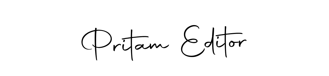 Design your own signature with our free online signature maker. With this signature software, you can create a handwritten (Autography-DOLnW) signature for name Pritam Editor. Pritam Editor signature style 10 images and pictures png