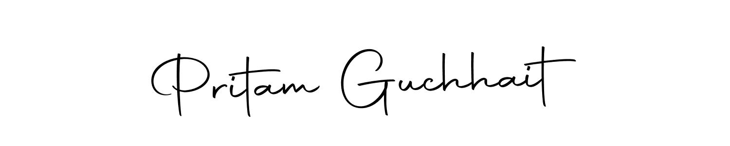 The best way (Autography-DOLnW) to make a short signature is to pick only two or three words in your name. The name Pritam Guchhait include a total of six letters. For converting this name. Pritam Guchhait signature style 10 images and pictures png