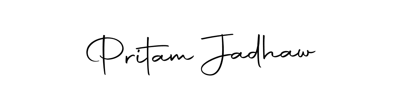 Design your own signature with our free online signature maker. With this signature software, you can create a handwritten (Autography-DOLnW) signature for name Pritam Jadhaw. Pritam Jadhaw signature style 10 images and pictures png