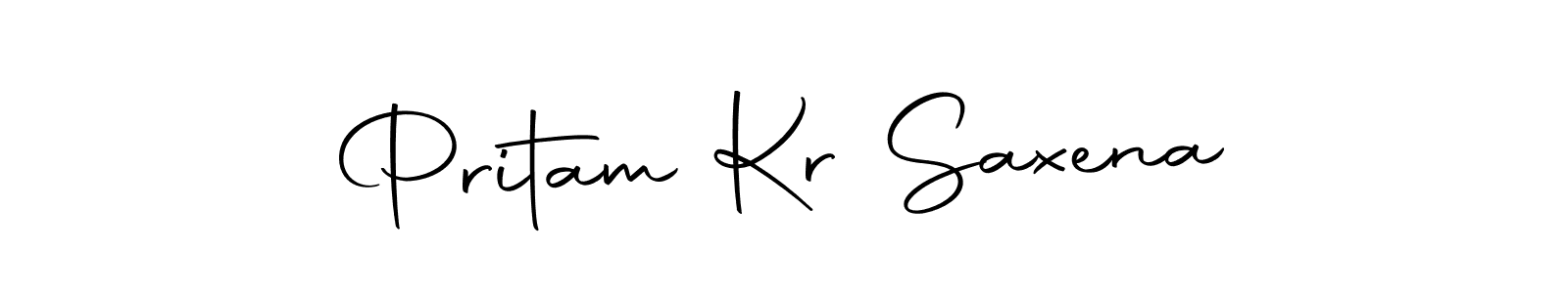 Make a beautiful signature design for name Pritam Kr Saxena. Use this online signature maker to create a handwritten signature for free. Pritam Kr Saxena signature style 10 images and pictures png