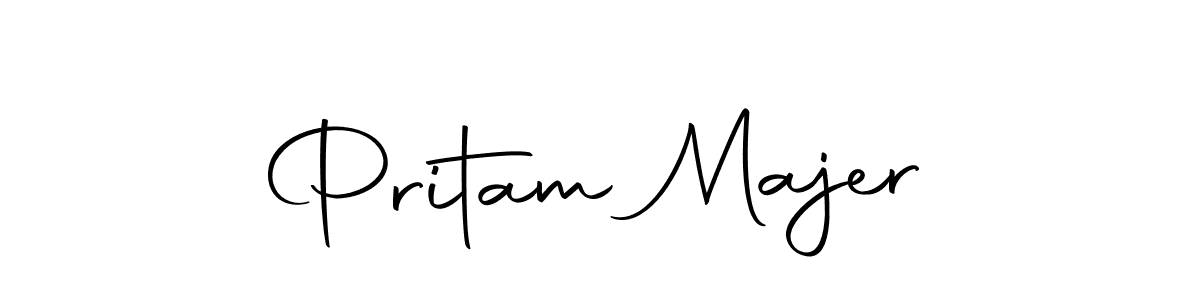 How to make Pritam Majer signature? Autography-DOLnW is a professional autograph style. Create handwritten signature for Pritam Majer name. Pritam Majer signature style 10 images and pictures png