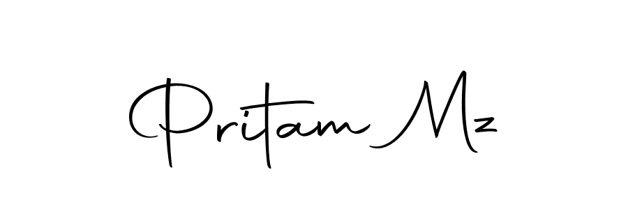 You can use this online signature creator to create a handwritten signature for the name Pritam Mz. This is the best online autograph maker. Pritam Mz signature style 10 images and pictures png