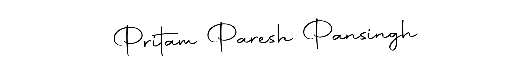 Create a beautiful signature design for name Pritam Paresh Pansingh. With this signature (Autography-DOLnW) fonts, you can make a handwritten signature for free. Pritam Paresh Pansingh signature style 10 images and pictures png