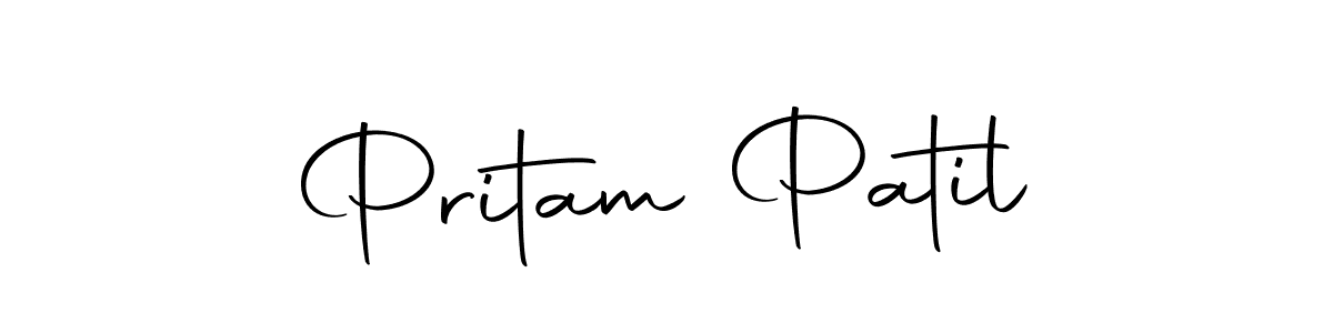 Design your own signature with our free online signature maker. With this signature software, you can create a handwritten (Autography-DOLnW) signature for name Pritam Patil. Pritam Patil signature style 10 images and pictures png